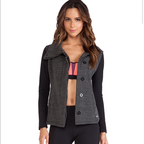 ALO Yoga Jackets & Blazers - ALO Yoga Harbor Jacket in Dark Heather Grey &Black